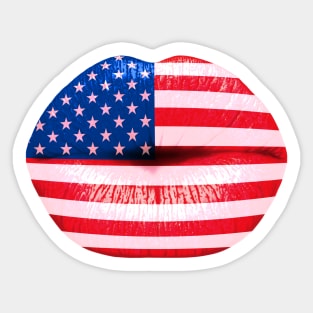 American smooch Sticker